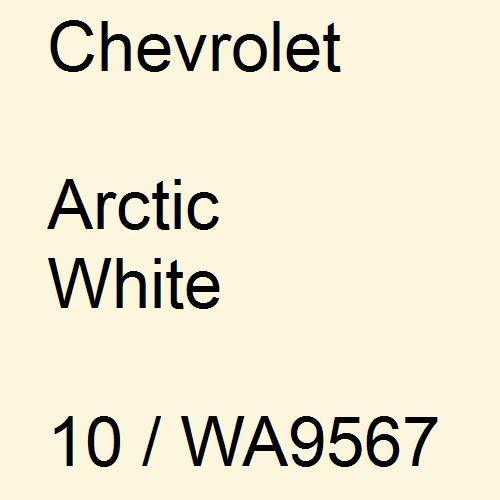 Chevrolet, Arctic White, 10 / WA9567.